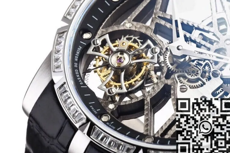 Roger Dubuis Excalibur RDDBEX0393 Diamond Case Watch BBR Factory Neat 2599