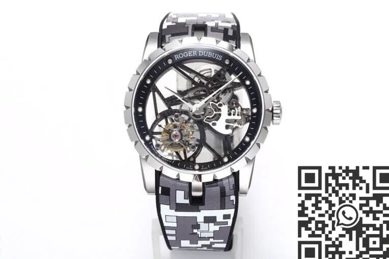 Roger Dubuis Excalibur RDDBEX0393 Grey Camouflage Strap Watch BBR Factory EasyCare 2597