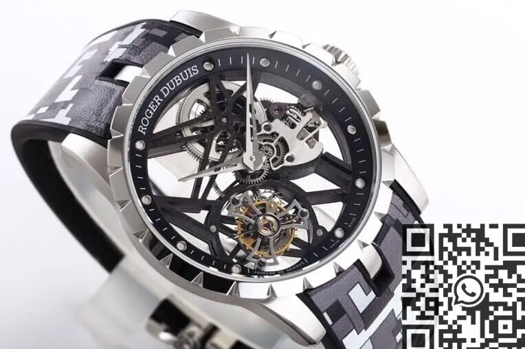 Roger Dubuis Excalibur RDDBEX0393 Grey Camouflage Strap Watch BBR Factory EasyCare 2597