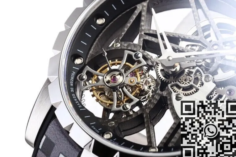 Roger Dubuis Excalibur RDDBEX0393 Grey Camouflage Strap Watch BBR Factory EasyCare 2597