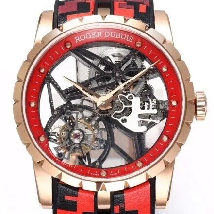 Roger Dubuis Excalibur RDDBEX0393 Red Camouflage Strap Watch BBR Factory Supportive 2603