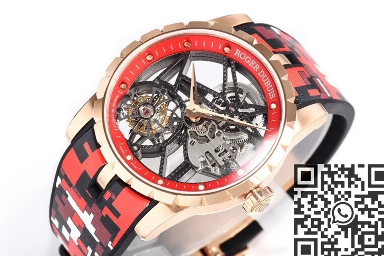 Roger Dubuis Excalibur RDDBEX0393 Red Camouflage Strap Watch BBR Factory Supportive 2603