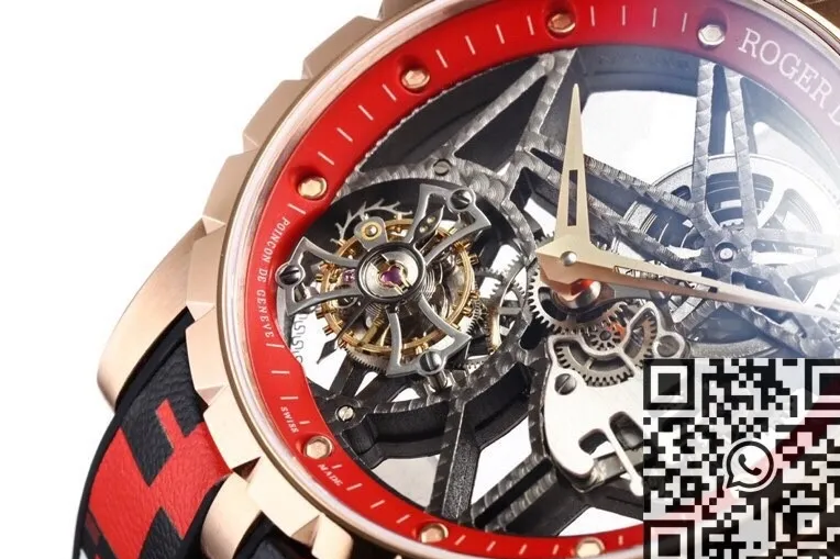 Roger Dubuis Excalibur RDDBEX0393 Red Camouflage Strap Watch BBR Factory Supportive 2603
