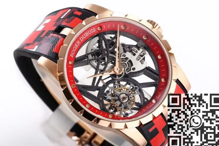 Roger Dubuis Excalibur RDDBEX0393 Red Camouflage Strap Watch BBR Factory Supportive 2603