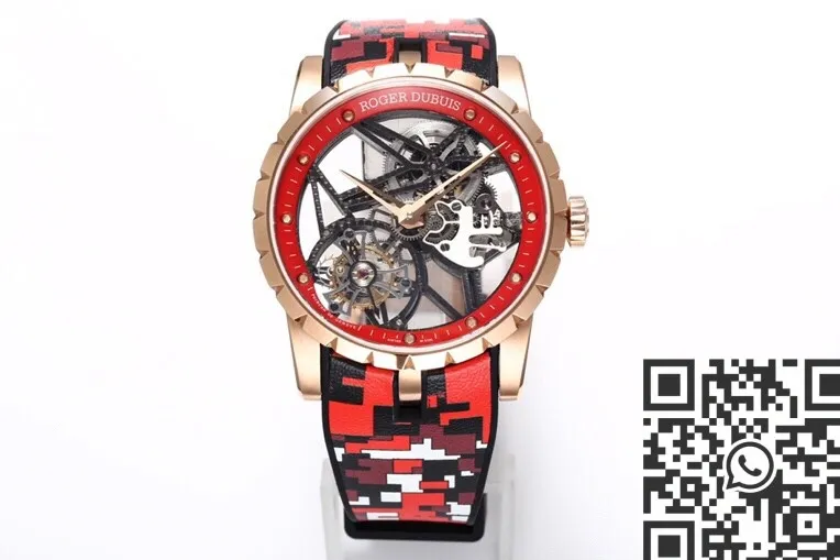 Roger Dubuis Excalibur RDDBEX0393 Red Camouflage Strap Watch BBR Factory Supportive 2603