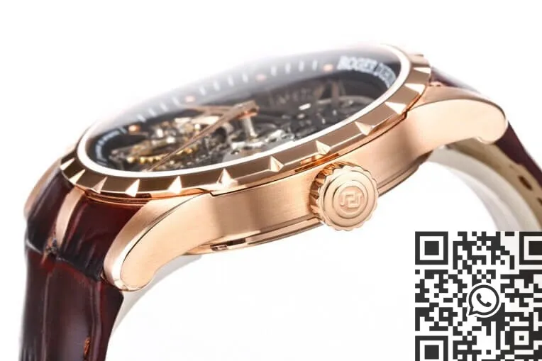 Modern Roger Dubuis Excalibur RDDBEX0393 Rose Gold Case Watch BBR Factory 2605