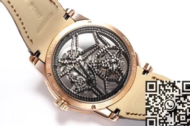 Efficient Roger Dubuis Excalibur RDDBEX0393 Rose Gold Diamond Case Watch BBR Factory 2604