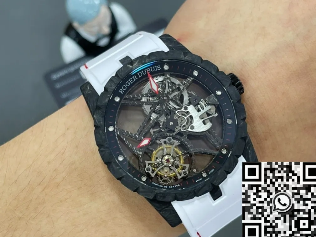 Chic Roger Dubuis Excalibur Spider DBEX0577 Carbon Fiber Watch Case BBR Factory 2602