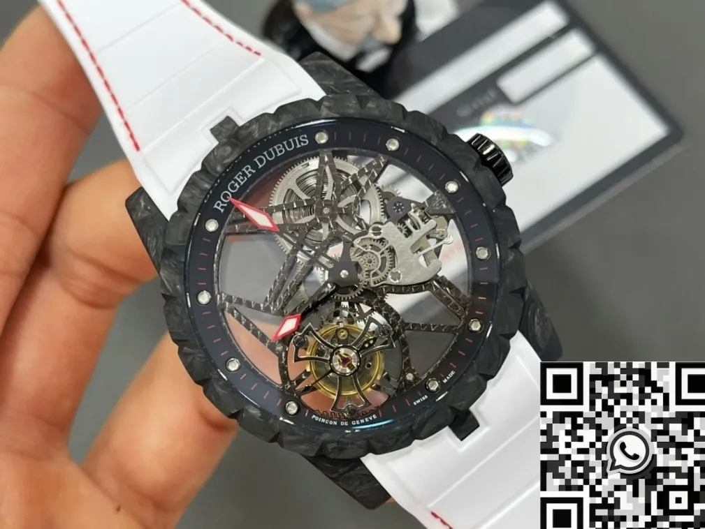 Chic Roger Dubuis Excalibur Spider DBEX0577 Carbon Fiber Watch Case BBR Factory 2602