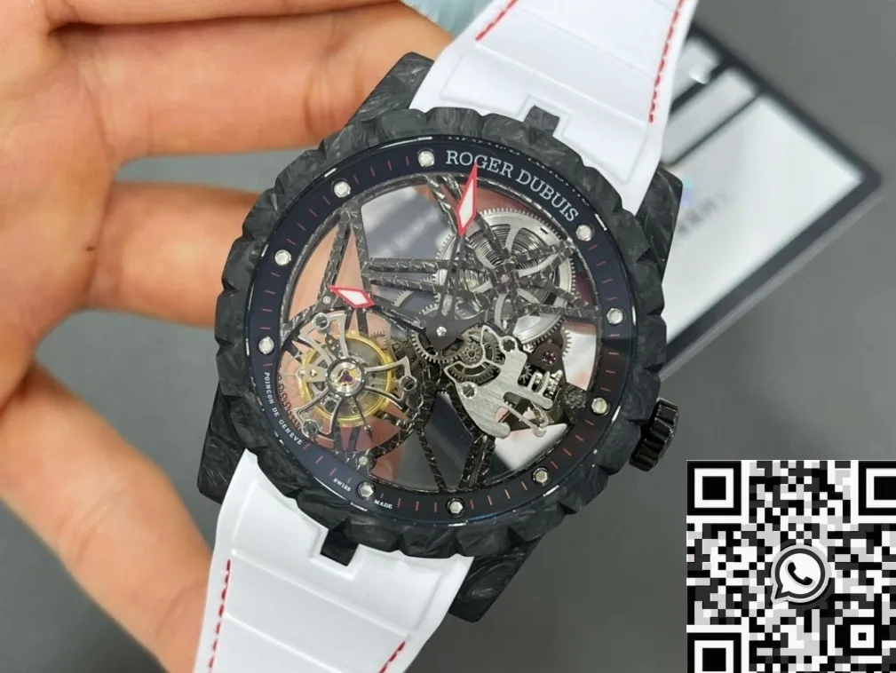 Chic Roger Dubuis Excalibur Spider DBEX0577 Carbon Fiber Watch Case BBR Factory 2602