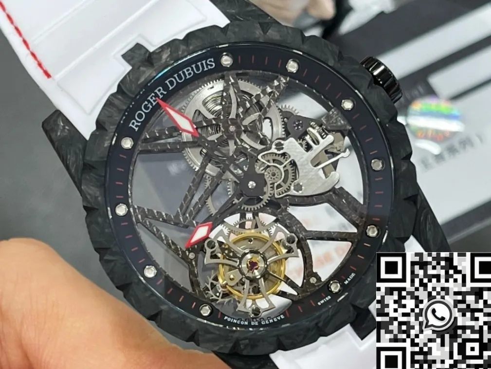 Chic Roger Dubuis Excalibur Spider DBEX0577 Carbon Fiber Watch Case BBR Factory 2602
