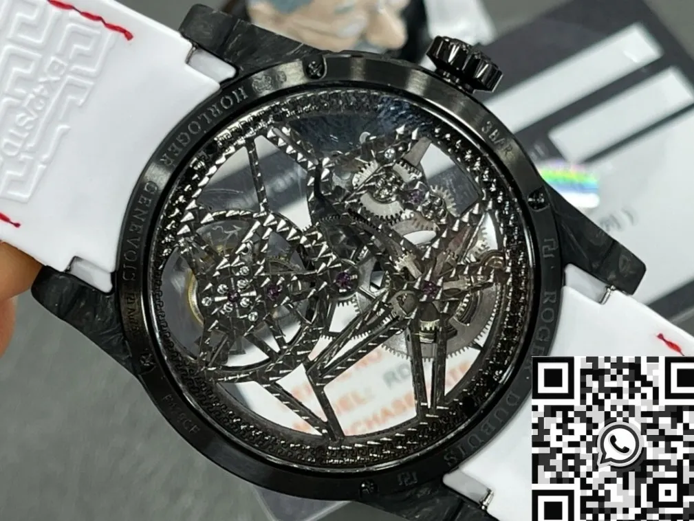 Chic Roger Dubuis Excalibur Spider DBEX0577 Carbon Fiber Watch Case BBR Factory 2602