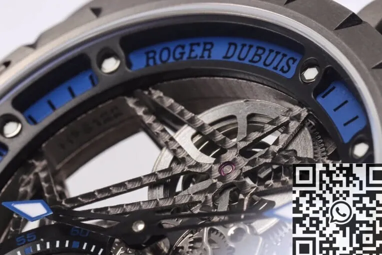 Soft Roger Dubuis Excalibur Spider RDDBEX0479 Tourbillon Blue Dial Watch BBR Factory 2606