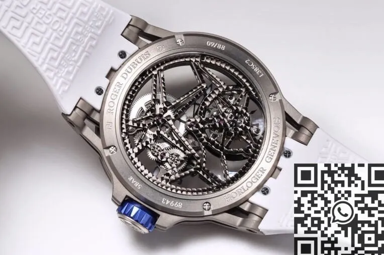 Soft Roger Dubuis Excalibur Spider RDDBEX0479 Tourbillon Blue Dial Watch BBR Factory 2606