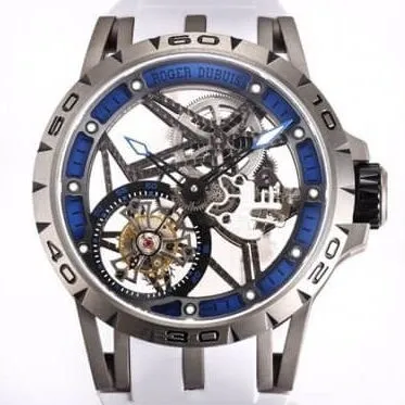 Soft Roger Dubuis Excalibur Spider RDDBEX0479 Tourbillon Blue Dial Watch BBR Factory 2606