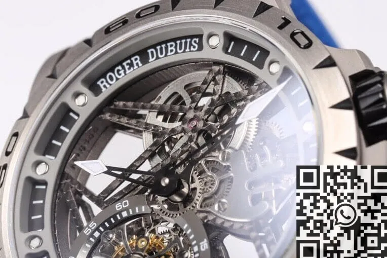 StreetReady Roger Dubuis Excalibur Spider RDDBEX0479 Tourbillon Blue Rubber Strap BBR Factory 2601