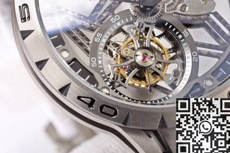 Sporty Roger Dubuis Excalibur Spider RDDBEX0479 Tourbillon Titanium Case BBR Factory 2610
