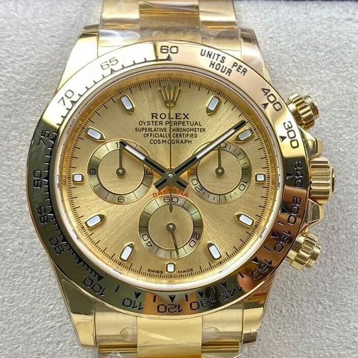 Rolex BT Factory Cosmograph Daytona M116508-0003 Gold Watches Flexible 1901