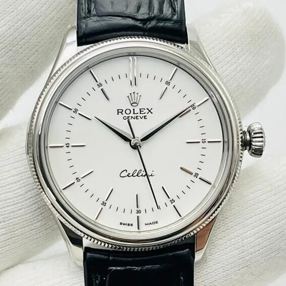 Upgraded Rolex Cellini M50509-0016 White Dial Watch EW Factory 2744