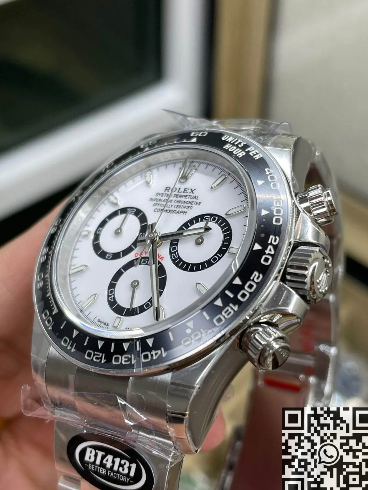 Original Rolex Cosmograph Daytona M116500LN-0001 White Panda Dial BT Factory 1905