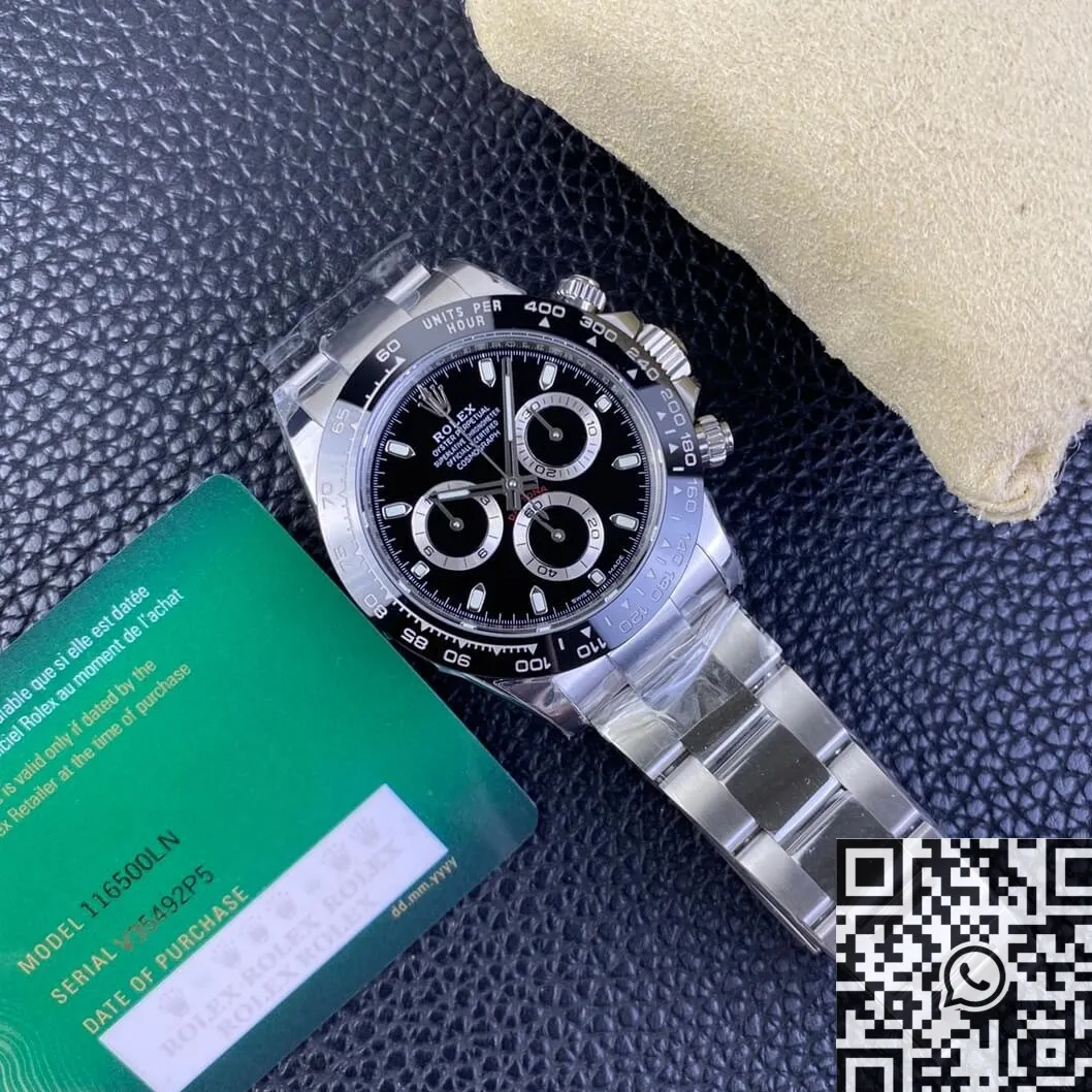 Rolex Cosmograph Daytona M116500LN-0002 Black Panda Dial BT Factory Seasonal 1909