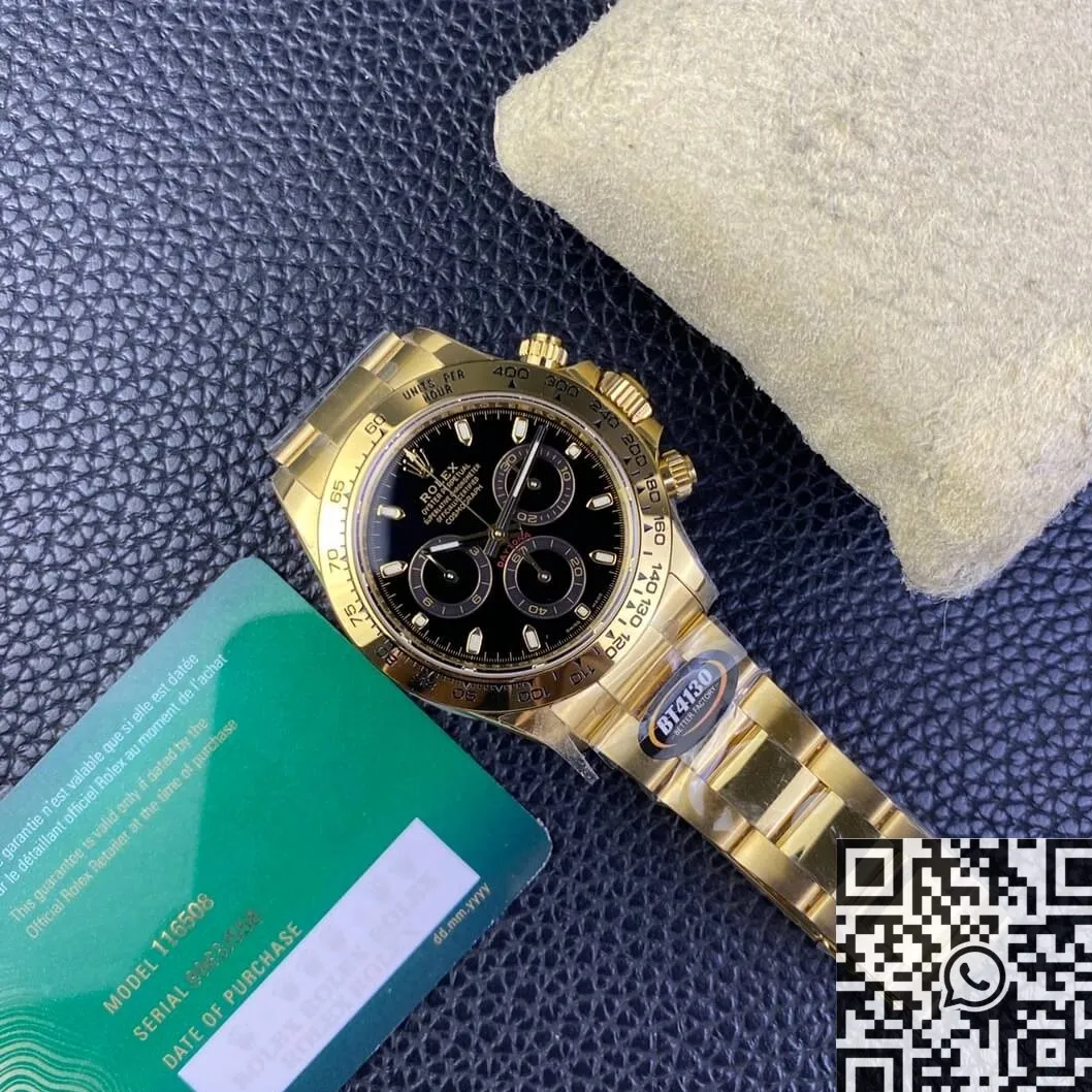 Rolex Cosmograph Daytona M116508-0004 Gold Watch BT Factory Casual 1912