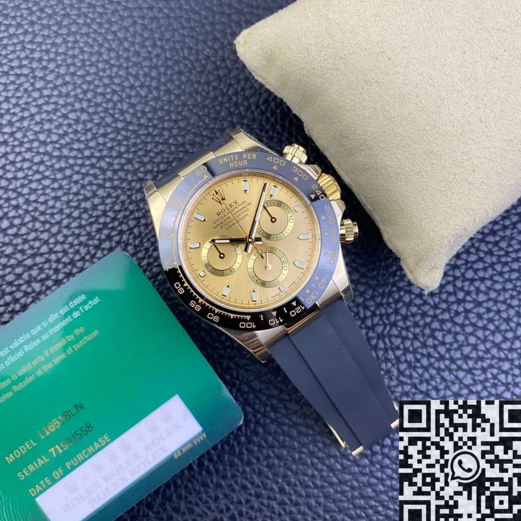 Rolex Cosmograph Daytona M116518LN-0042 Champagne Panda Dial BT Factory WeatherProof 1916