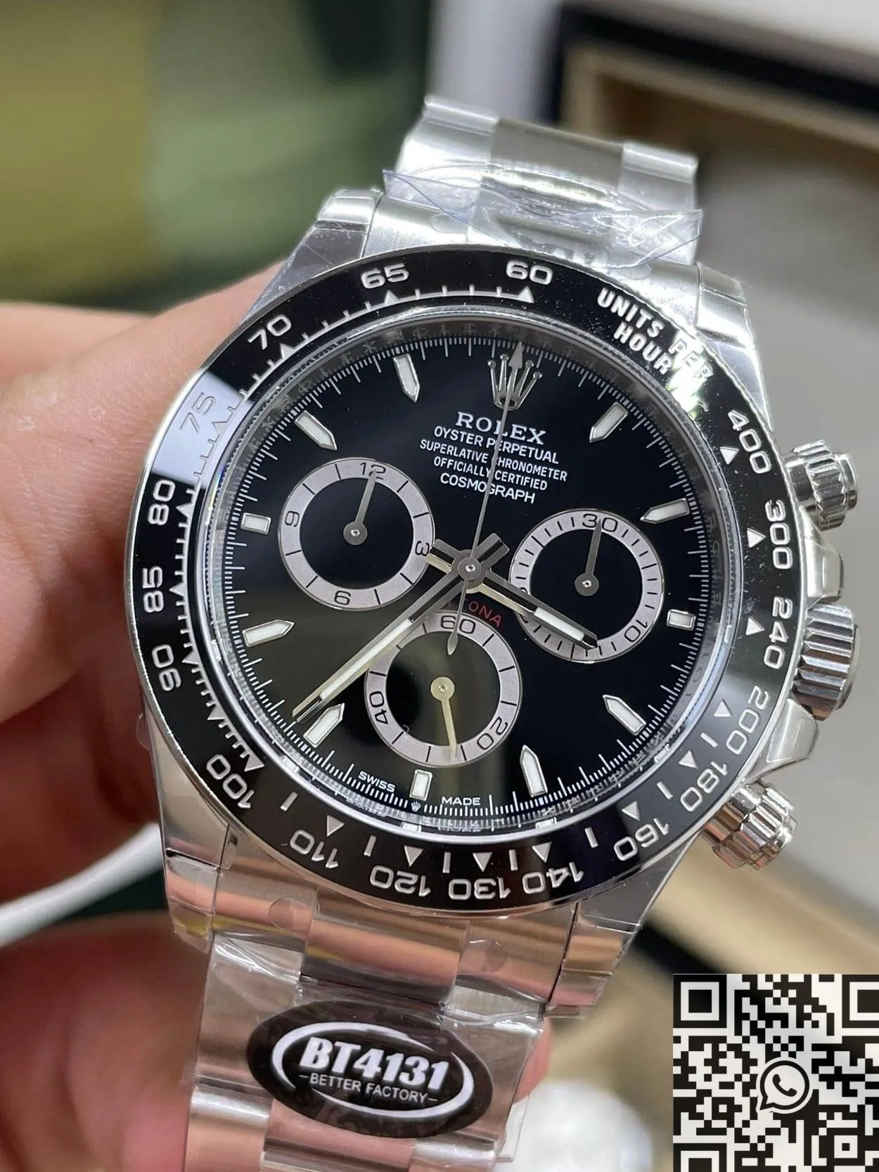 Rolex Cosmograph Daytona M126500LN-0002 Black Panda Dial BT Factory ModernLook 1918