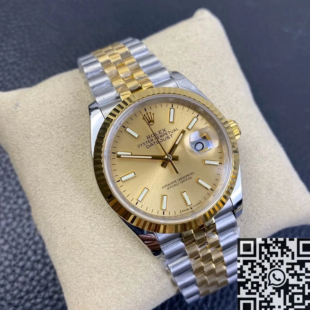 Neat Rolex Datejust M126233-0015 Gold Watch Size 36mm EW Factory 2751