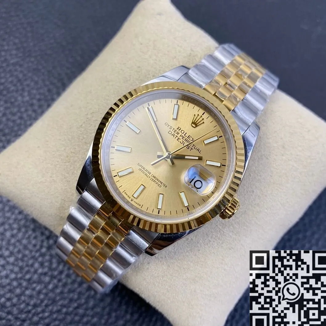 Neat Rolex Datejust M126233-0015 Gold Watch Size 36mm EW Factory 2751