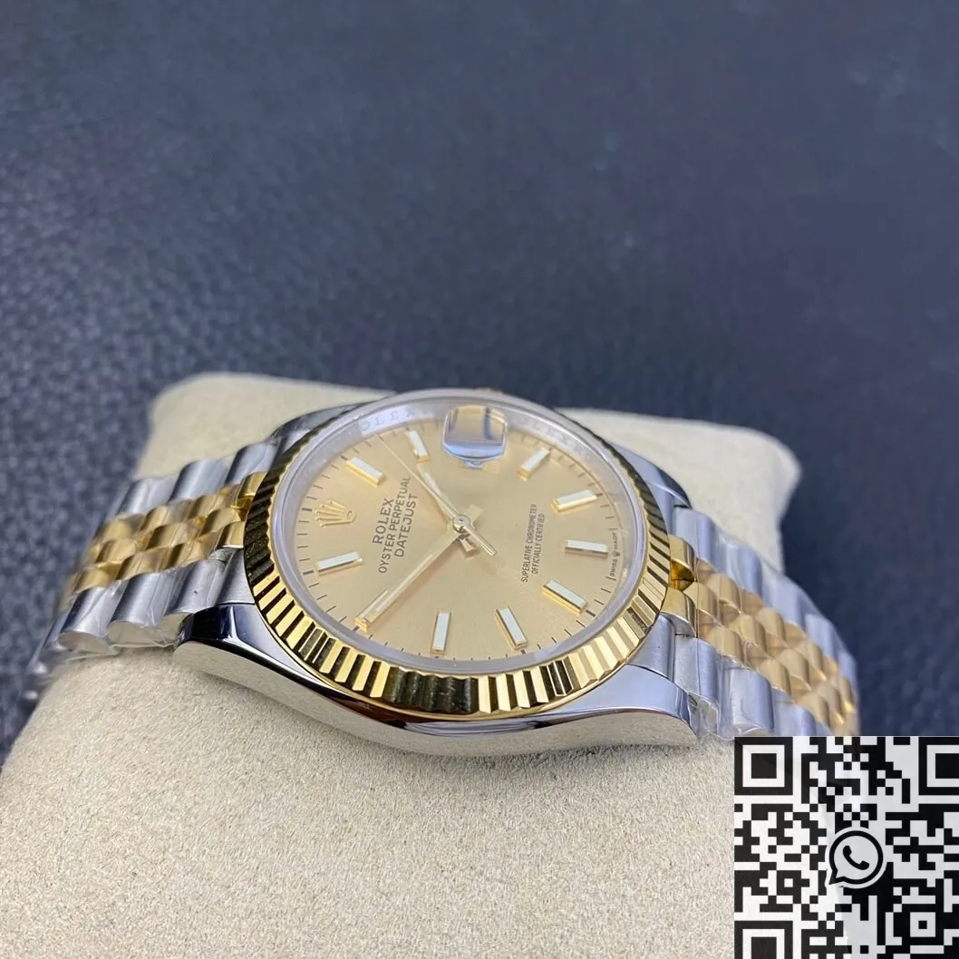Neat Rolex Datejust M126233-0015 Gold Watch Size 36mm EW Factory 2751