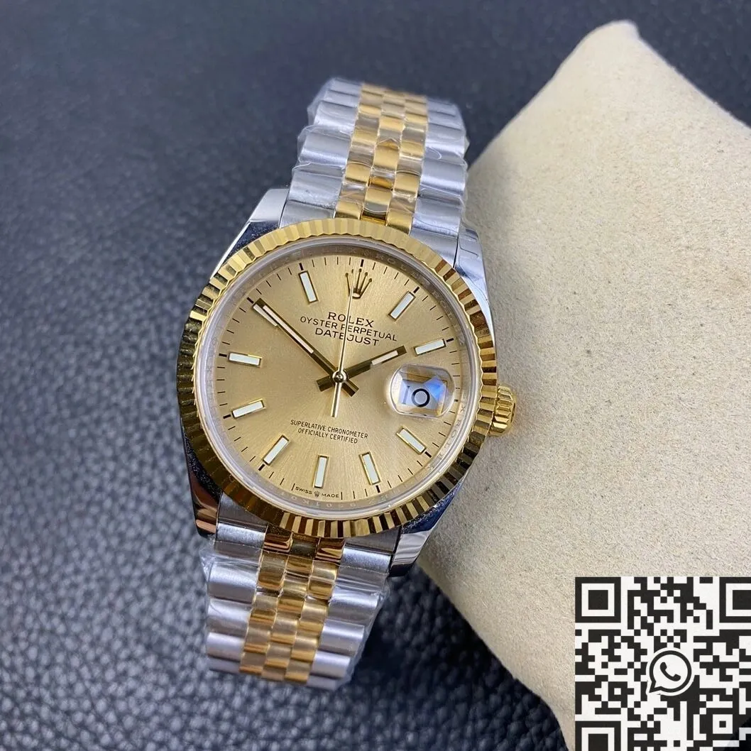 Neat Rolex Datejust M126233-0015 Gold Watch Size 36mm EW Factory 2751