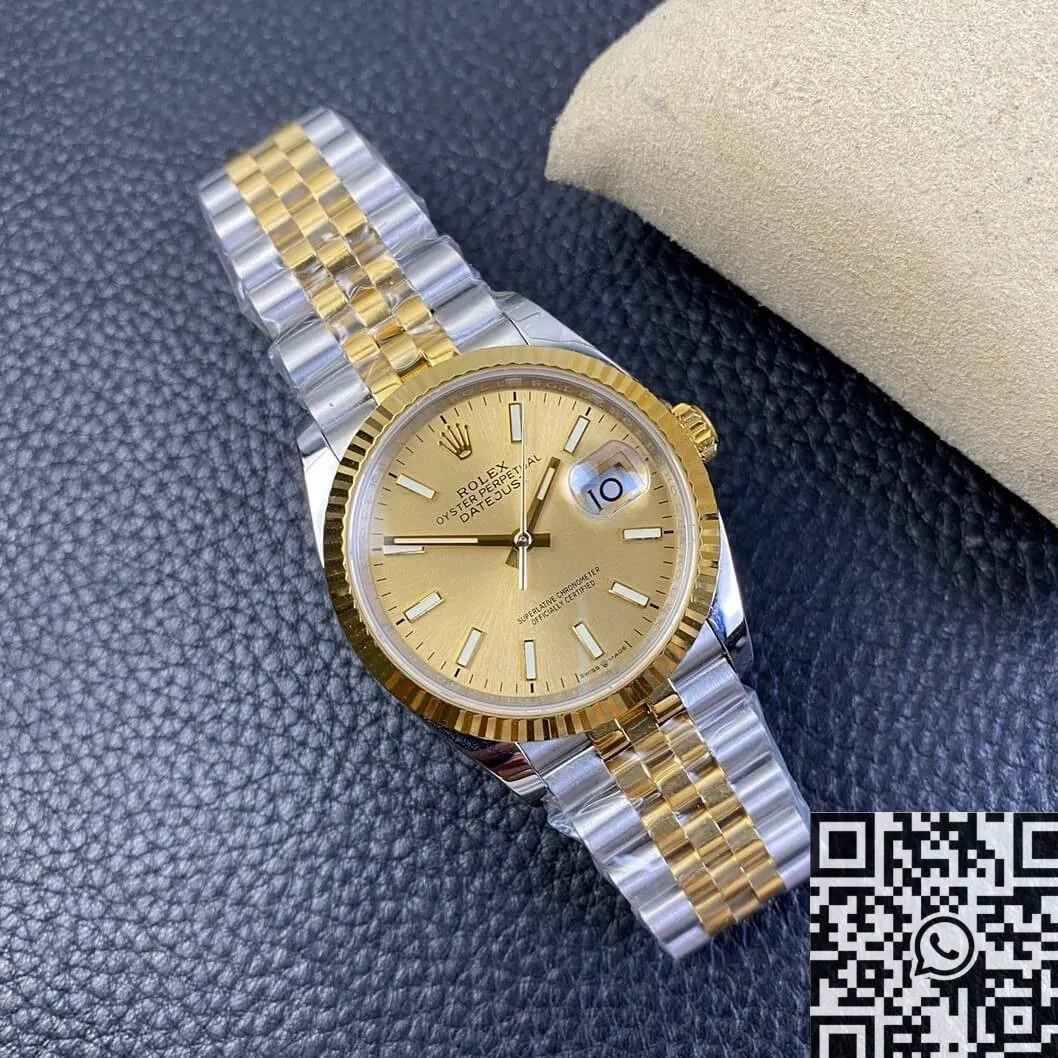 Neat Rolex Datejust M126233-0015 Gold Watch Size 36mm EW Factory 2751