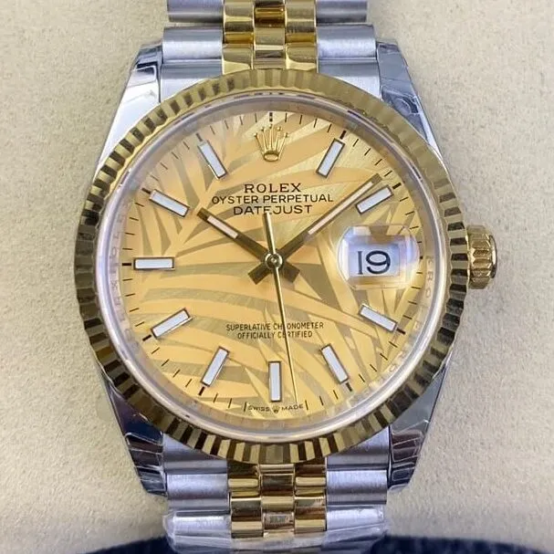 Rolex Datejust M126233-0037 Gold Watch Size 36mm EW Factory Refined 2746
