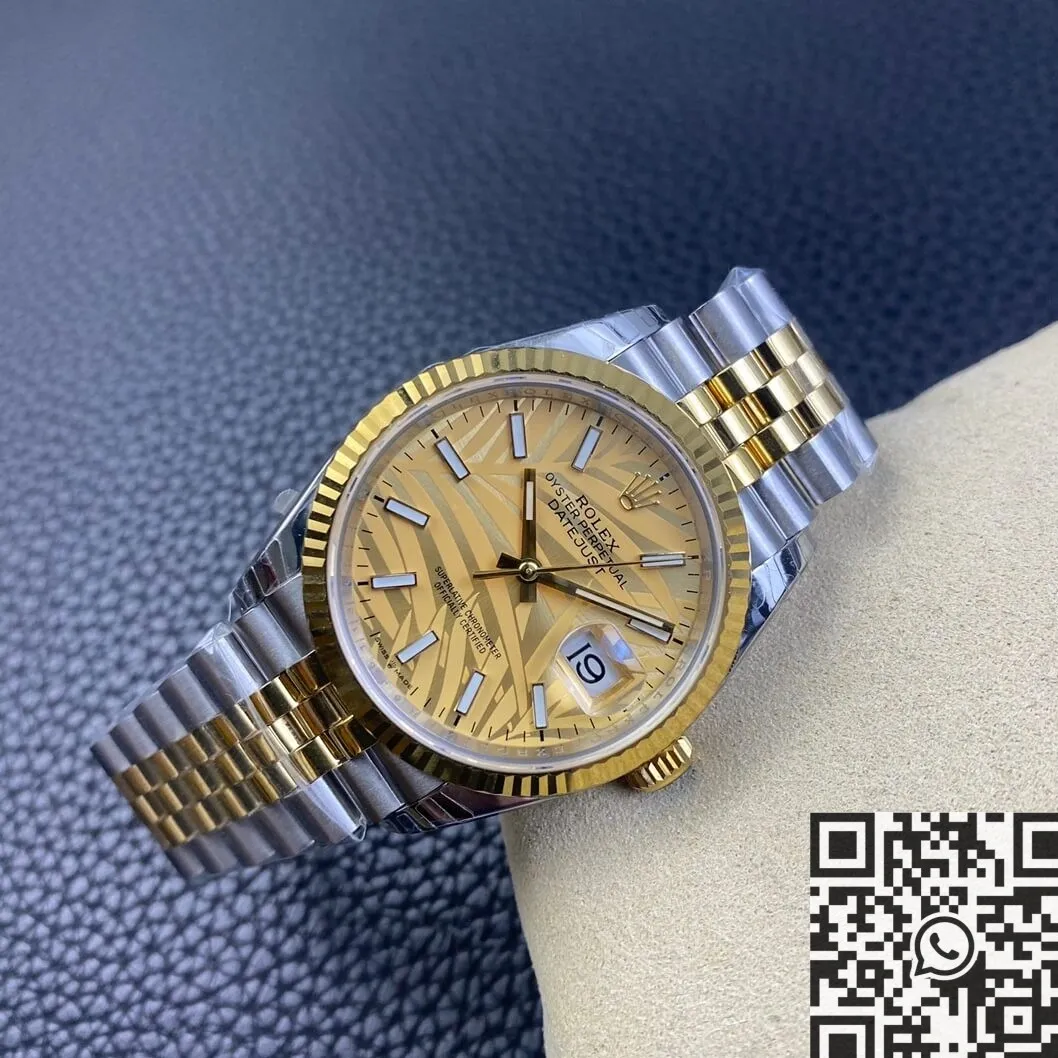 Rolex Datejust M126233-0037 Gold Watch Size 36mm EW Factory Refined 2746