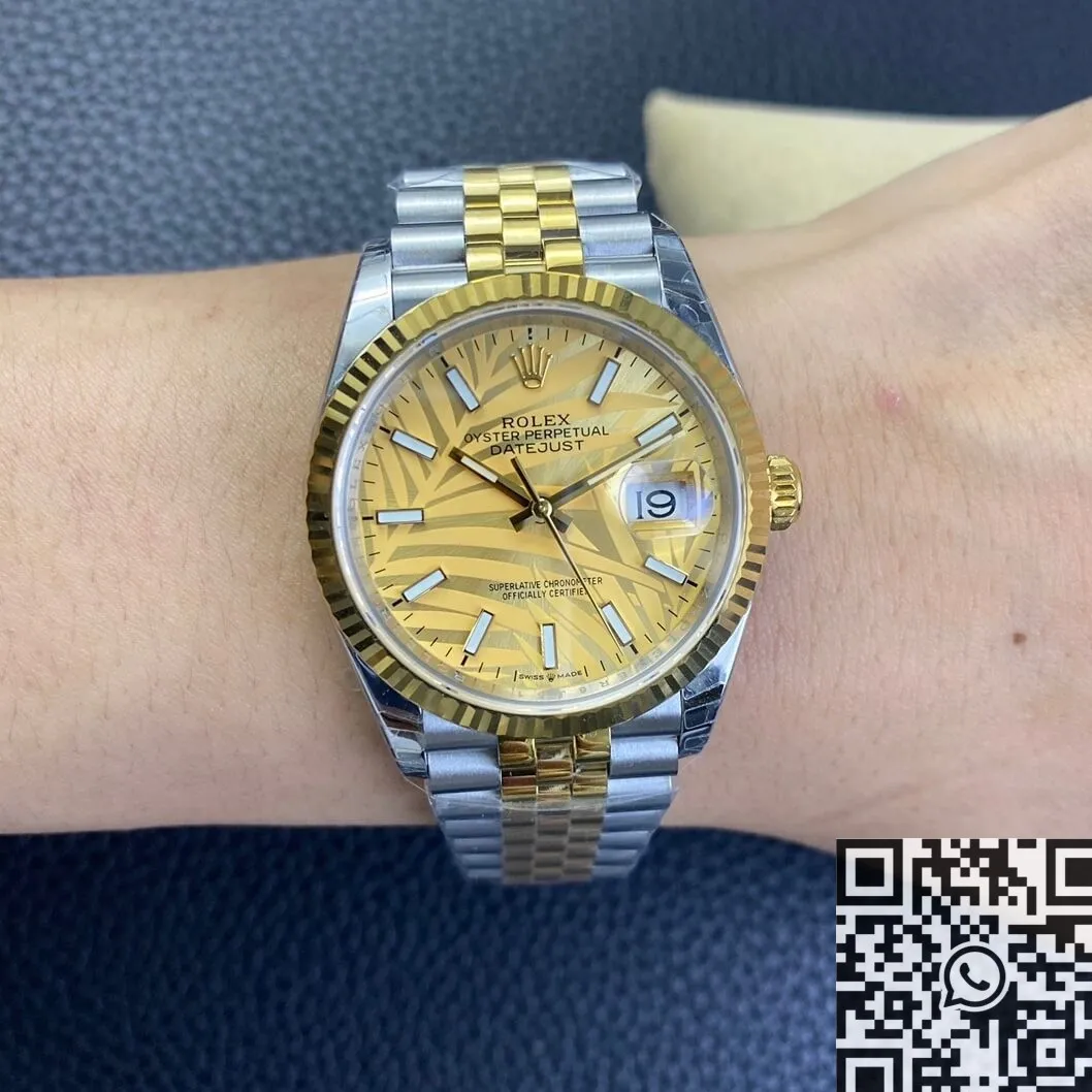 Rolex Datejust M126233-0037 Gold Watch Size 36mm EW Factory Refined 2746