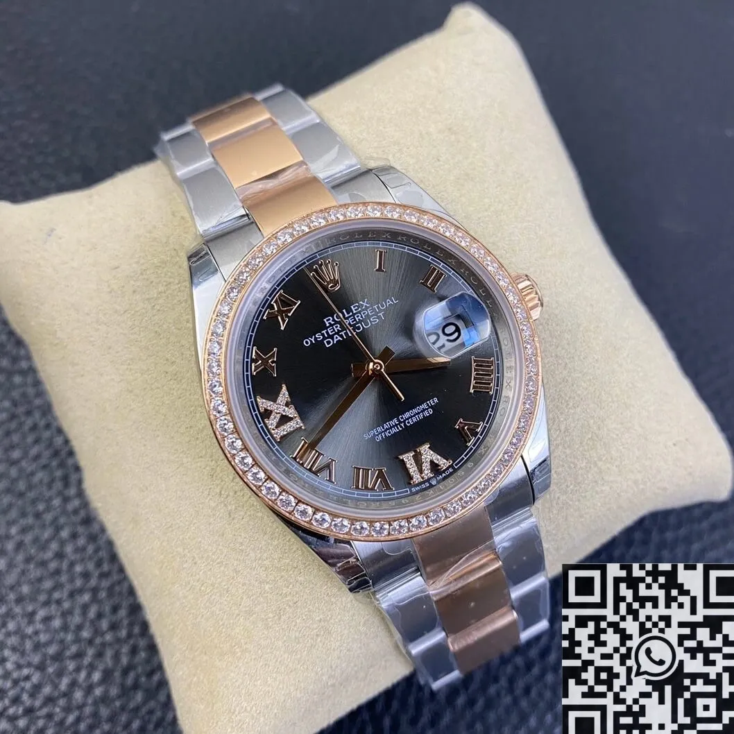 BestValue Rolex Datejust M126281RBR-0011 Rose Gold Watch Size 36mm EW Factory 2742