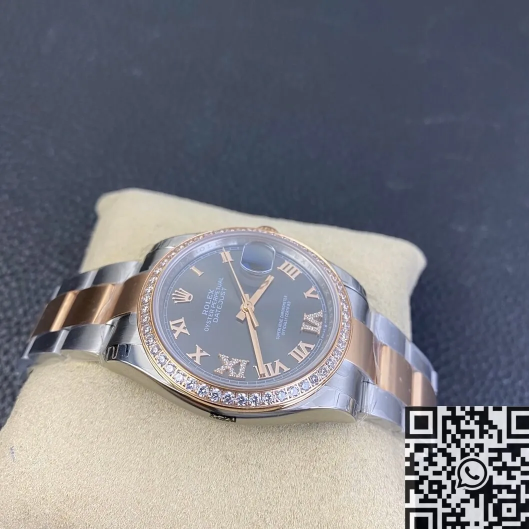 BestValue Rolex Datejust M126281RBR-0011 Rose Gold Watch Size 36mm EW Factory 2742