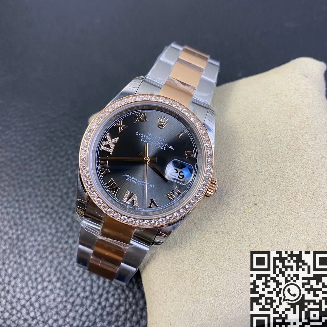 BestValue Rolex Datejust M126281RBR-0011 Rose Gold Watch Size 36mm EW Factory 2742