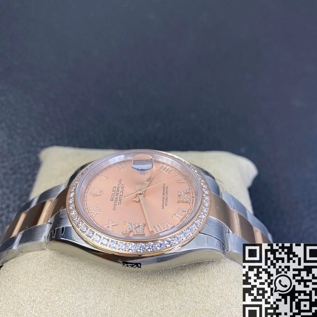 Rolex Datejust M126281RBR-0016 Rose Gold Watch Size 36mm EW Factory Chic 2738