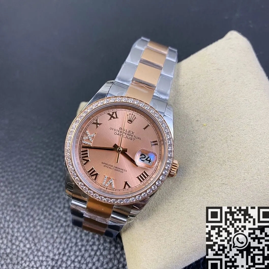 Rolex Datejust M126281RBR-0016 Rose Gold Watch Size 36mm EW Factory Chic 2738