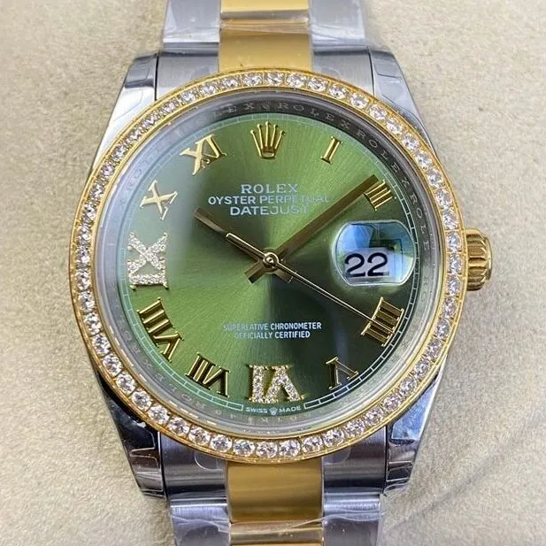 Casual Rolex Datejust M126283RBR-0012 Gold Watch Size 36mm EW Factory 2753