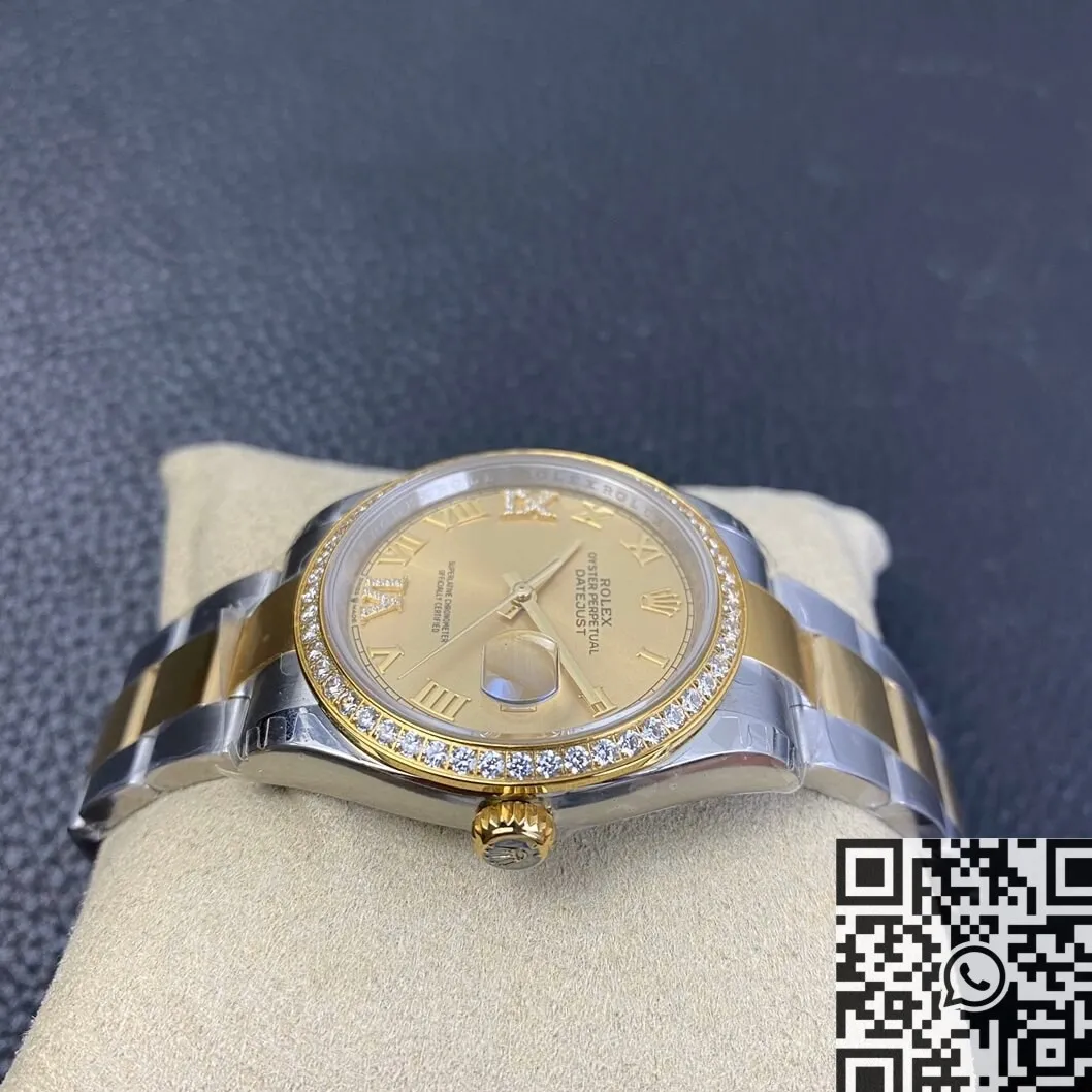 Rolex Datejust M126283RBR Gold Watch Size 36mm EW Factory Breathable 2737