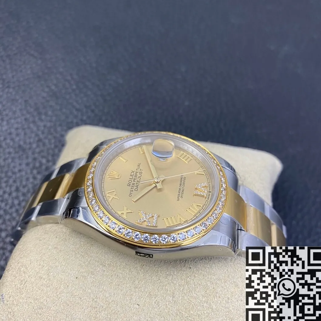 Rolex Datejust M126283RBR Gold Watch Size 36mm EW Factory Breathable 2737