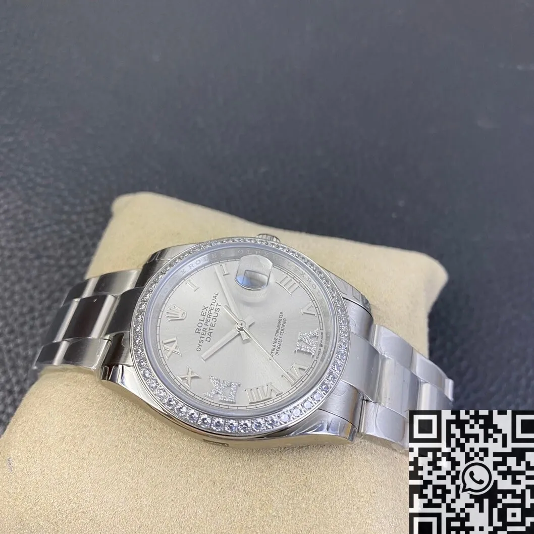Rolex Datejust M126284RBR-0022 Silver Dial Size 36mm Watch EW Factory Flexible 2740