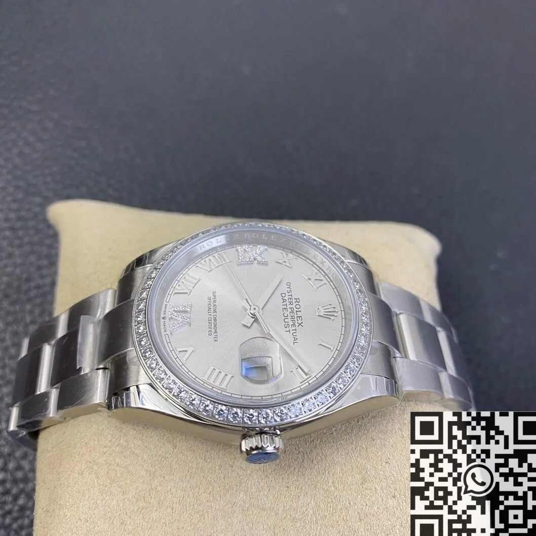 Rolex Datejust M126284RBR-0022 Silver Dial Size 36mm Watch EW Factory Flexible 2740