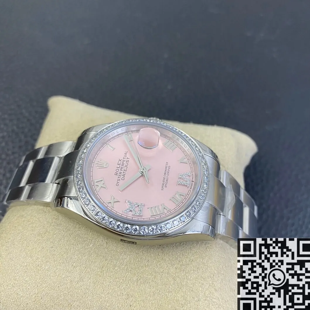 Rolex Datejust M126284RBR-0024 Pinkr Dial Size 36mm Watch EW Factory Reliable 2749