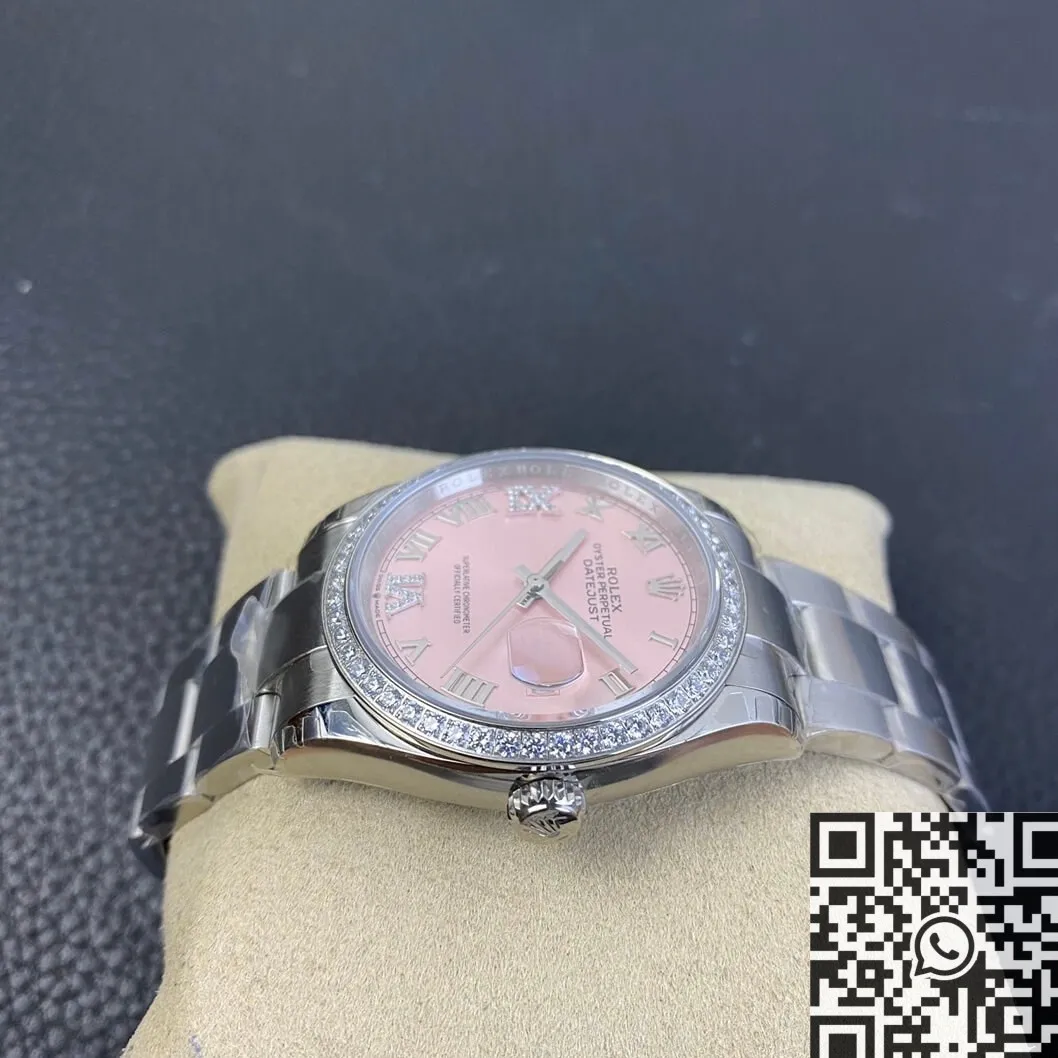 Rolex Datejust M126284RBR-0024 Pinkr Dial Size 36mm Watch EW Factory Reliable 2749
