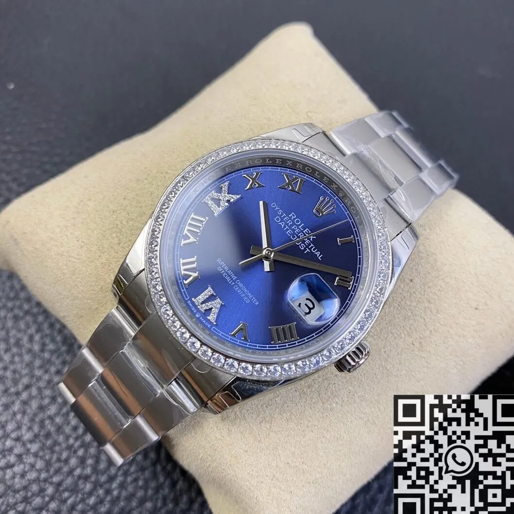 Rolex Datejust M126284RBR Blue Dial Size 36mm Watch EW Factory Functional 2754