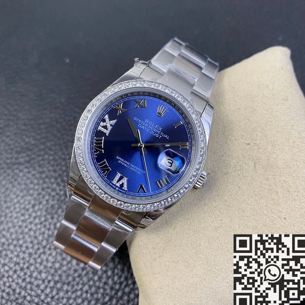 Rolex Datejust M126284RBR Blue Dial Size 36mm Watch EW Factory Functional 2754